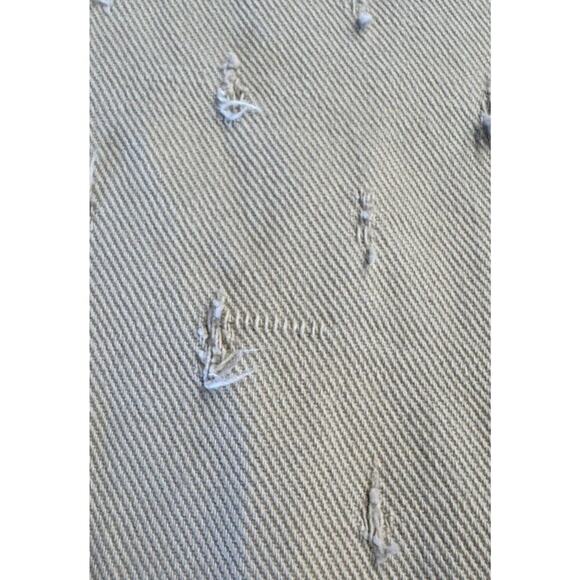 Nocturne Swing Dress Women’s Size 2 Distressed Beige Zip Collar City Modern - Picture 9 of 15